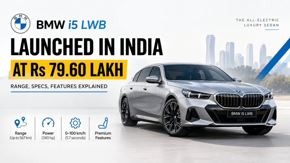 BMW i5 LWB Launched In India At Rs 79.60 Lakh: Range, Specs, Features Explained